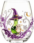 Halloween Printed Glass Cup, Ghost Pumpkin Themed Handleless Water Tumbler 15oz by Unknown