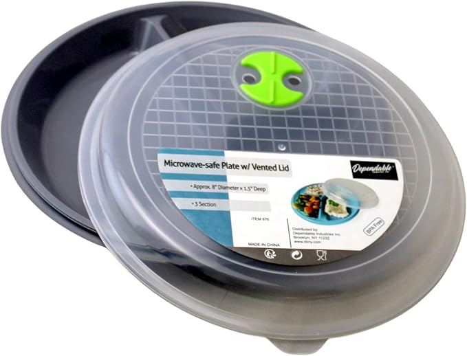 4-Pack Divided Microwave Plates - Image 2