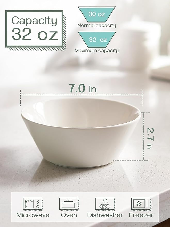 DOWAN 32 OZ Large Soup Bowls Set of 4 - Image 5