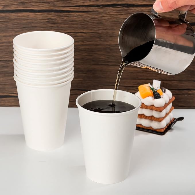 METAPRINT 500 Count 12 oz Disposable Paper Coffee Cups, and Events - Image 6