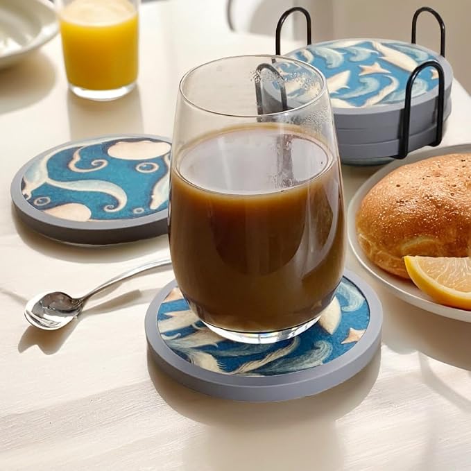 Absorbent Coasters for Drinks - Image 4