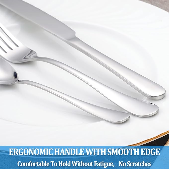 8 Pcs Tablespoon Spoon Set, Premium Food Grade Stainless Steel Spoons, Serving - Image 5