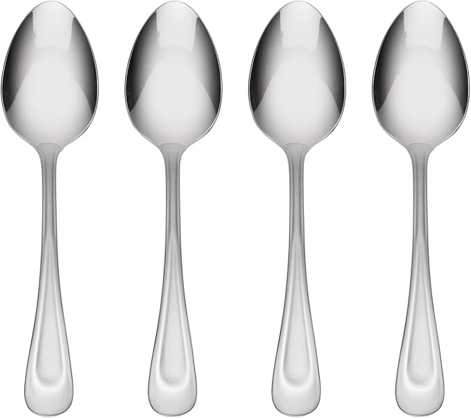 Oneida Satin Sand Dune Everyday Flatware Dinner Spoons, 18/0 Stainless Steel by Oneida