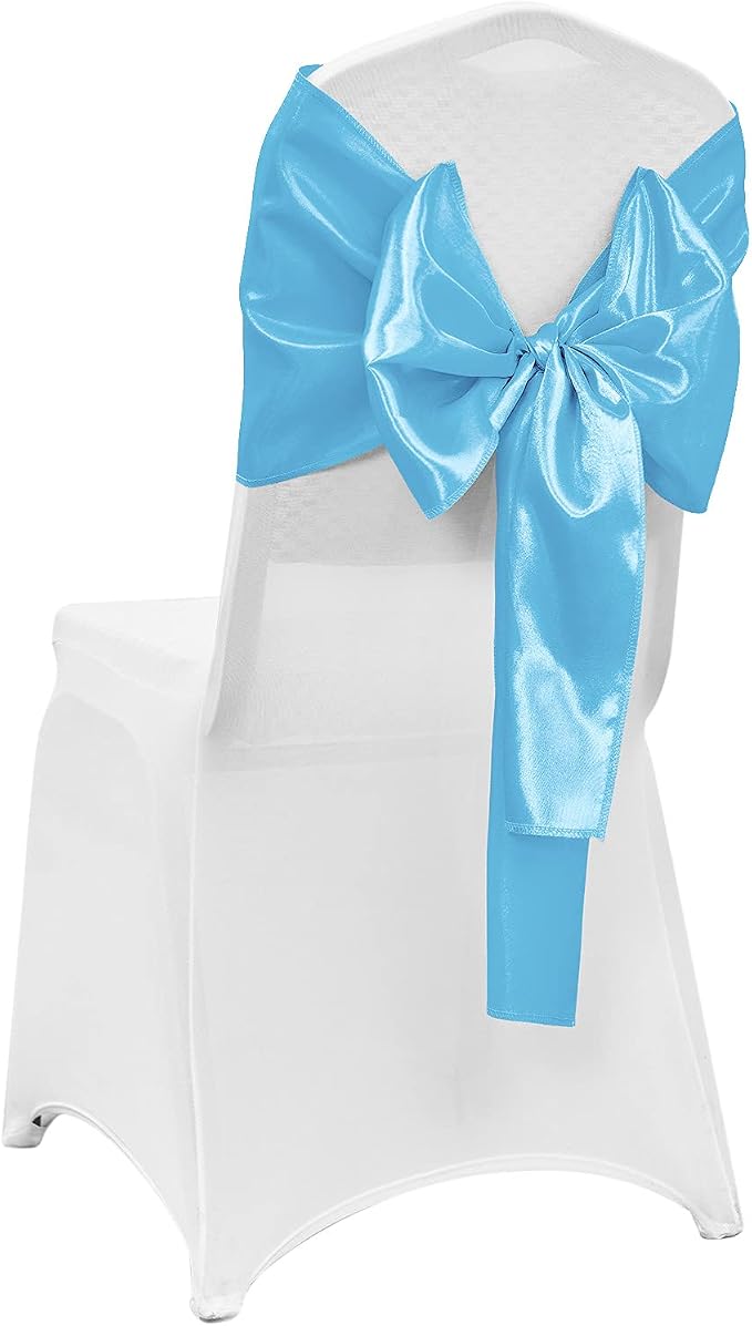 4-Pack Blue Satin Table Runner 12 x 108 Inch Long Bright and Smooth Silk Fabric - Image 6