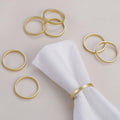 wonlex Cuff Brushed Gold Napkin Rings Set of 4, Circle Napkin Buckles Holder by wonlex