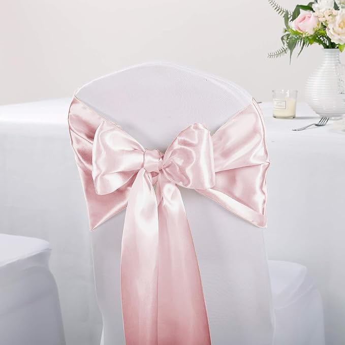 5-Pack Satin Table Runner Rose Gold 12 x 108 inches Long, Table Runners - Image 7