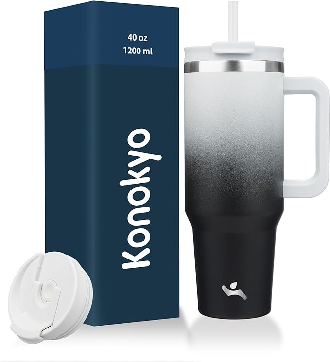 Konokyo 40 oz Insulated Tumbler Water Bottle by Konokyo