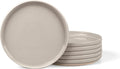 LIANYU 6Pcs Dinner Salad Plates Set, 7.75 Inch Stoneware Kitchen Dessert Flat by LIANYU