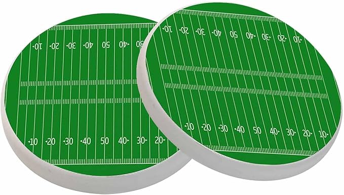 American Football Field Coasters by oFloral