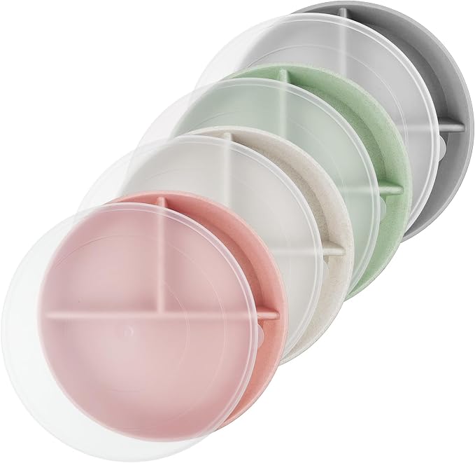 9 Inch 4PCS Divided Plates by greenandlife