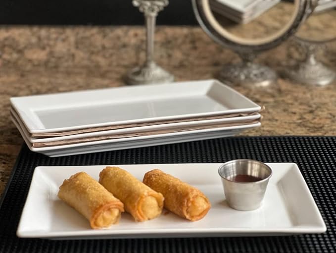 ONEMORE 12 Inch Ceramic Serving Platters, Stackable Plates - Image 5