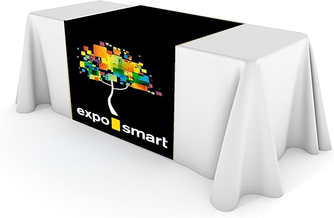 Table Runner with Logo for Trade Shows, Vendor Booths & Business Events by Exposmart