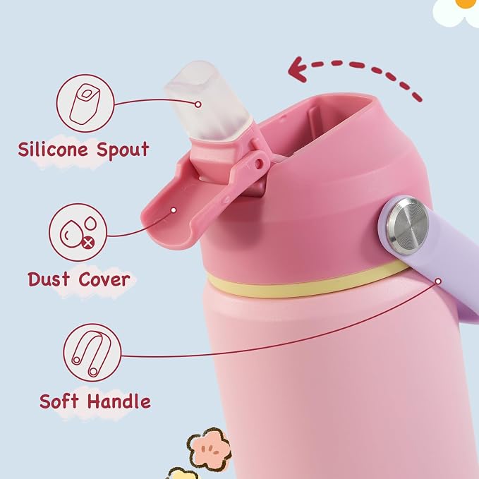 Kerilyn 12oz Insulated Water Bottle, Stainless Steel Insulated Kids Water Bottle - Image 3
