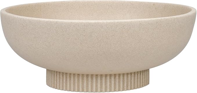 Deobath Large Resin Pedestal Decorative Bowl by Deobath