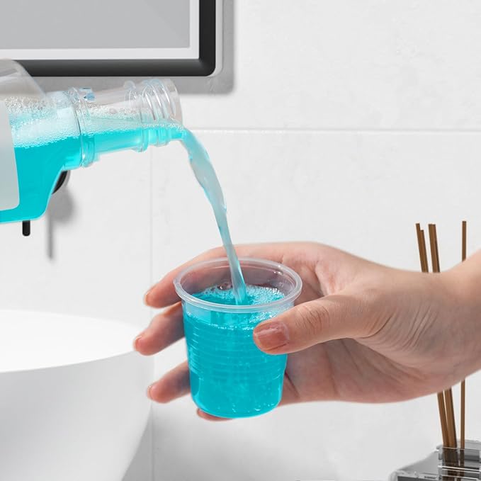Clawsoff 100 Pack 3 oz Plastic Cups Disposable Clear Small Mouthwash Cups | - Image 5