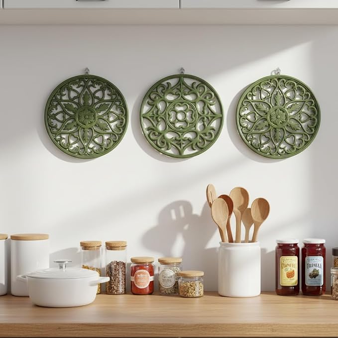 ME.FAN Trivets for Dishes/Pots/Pans, Flexible/Durable/Non Slip Hot Pads to - Image 4