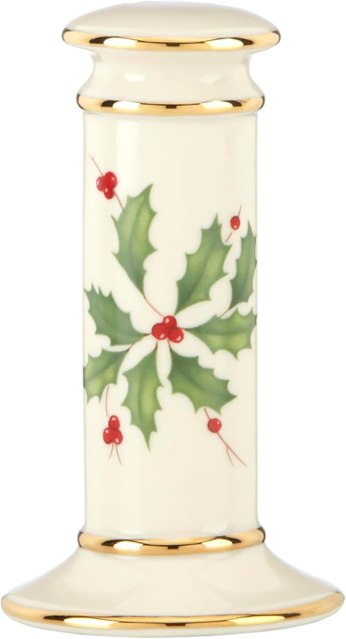 Lenox Holiday Porcelain Christmas Salt and Pepper Shaker Set | dishwasher safe - Image 2