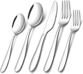 40-piece Silverware Set for 8, Stainless Steel Flatware Cutlery Set, Kitchen by Compralo