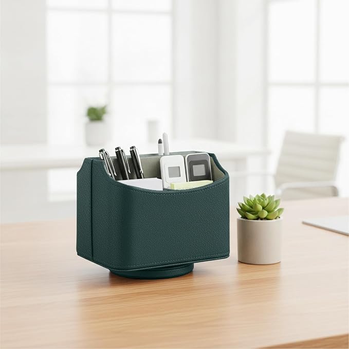 UnionBasic Rotating Desk Organizer, 360 Desk Spinning Caddy, Desktop TV - Image 3