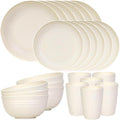 Quatish 24 Piece Plates and Bowls Sets by Quatish