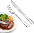 SANTUO Steak Knife and Dinner Fork Set, 24-Piece by SANTUO