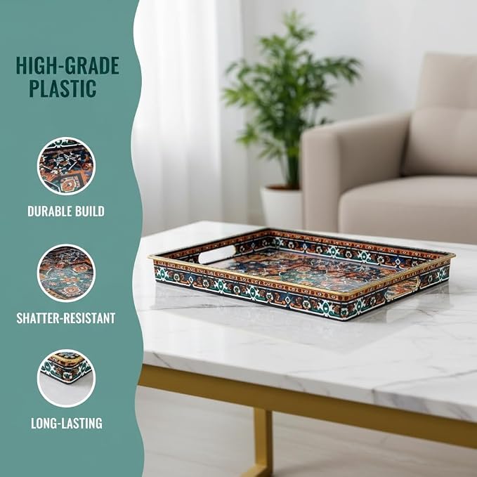 Boho Persian Rug Pattern Serving Tray - Image 3