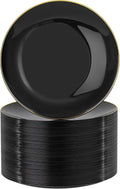 Nervure 100PCS Black Plastic Plates by Nervure