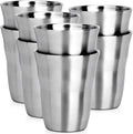 Beasea Stainless Steel Cups 8.8 oz, 8 Pack Small Stainless Steel Tumbler Bulk by Beasea