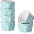 DOWAN 8 oz Ramekins for Creme Brulee, Porcelain Ramekin Oven Safe, Classic by DOWAN