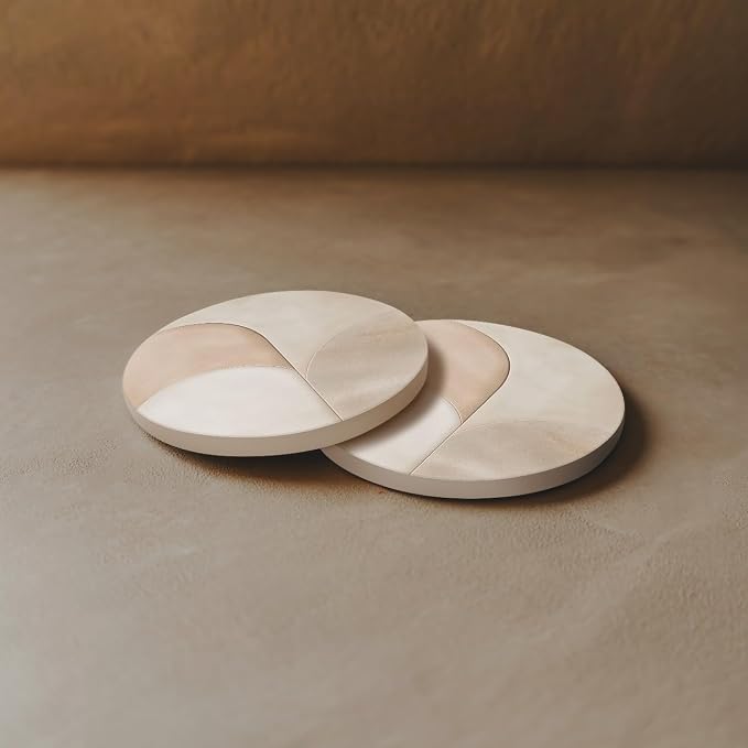 VEYRO Ceramic Coasters Set of 6 – Absorbent Stone Drink Coasters - Image 8