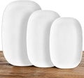 Kassel Ceramic Serving Platter Set White Porcelain Serveware by Kassel