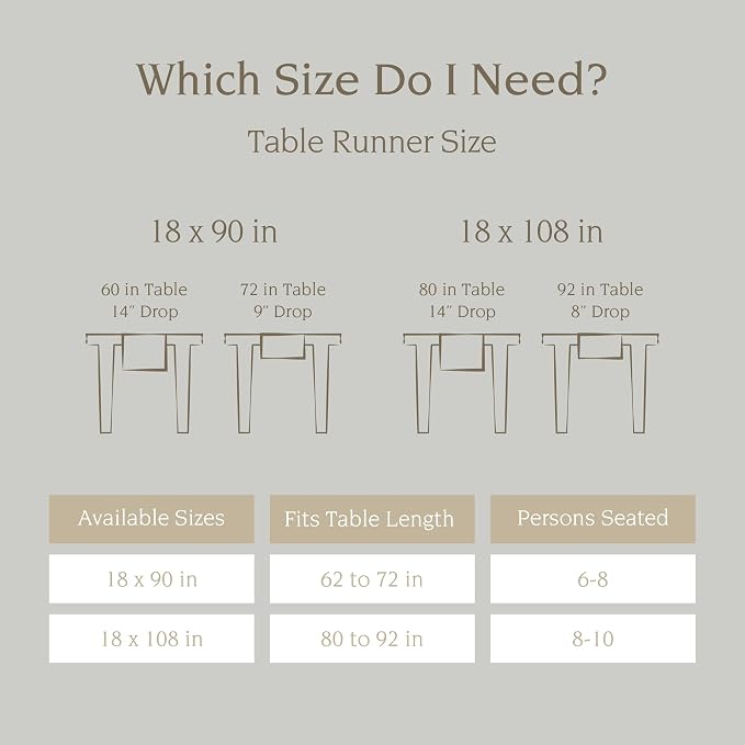 Over&Back 18x90 Reversible Striped Table Runner - Image 5