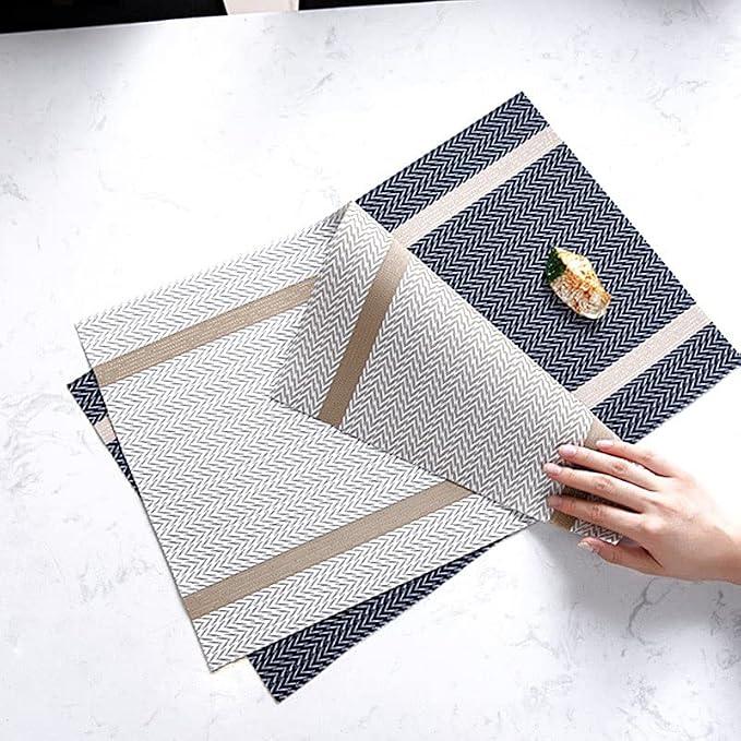 PIGCHCY Luxurious Placemats and Table Runner Set, Stylish Durable Placemats Set - Image 7