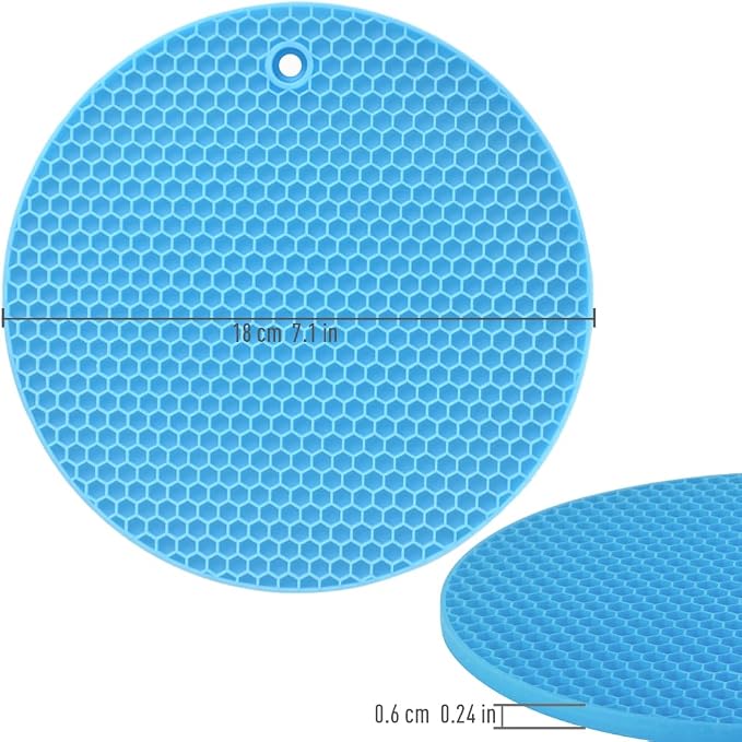 homEdge Silicone Trivets Mat, 6 Packs Multipurpose Non Slip Heat Resistant Pot - Image 5