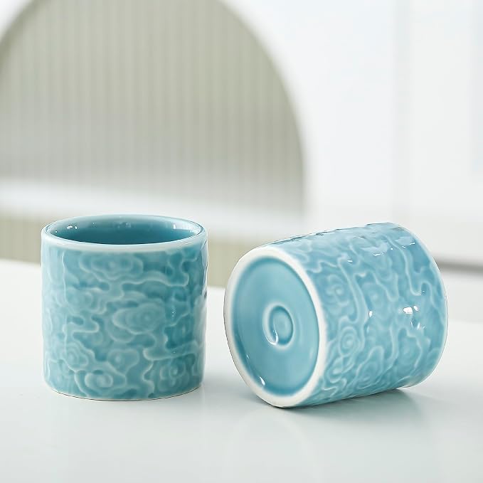 Ceramic Espresso Cups Set of 2 or 4-3oz Demitasse Cups - Image 5