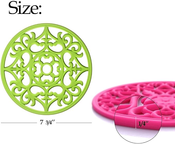 ME.FAN Trivets / Silicone Trivets 3 Pcs Silicone Mats - Image 2