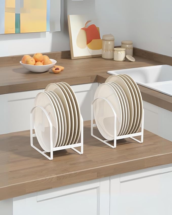 2 Pack Kitchen Plate Holder Organizer - Image 2