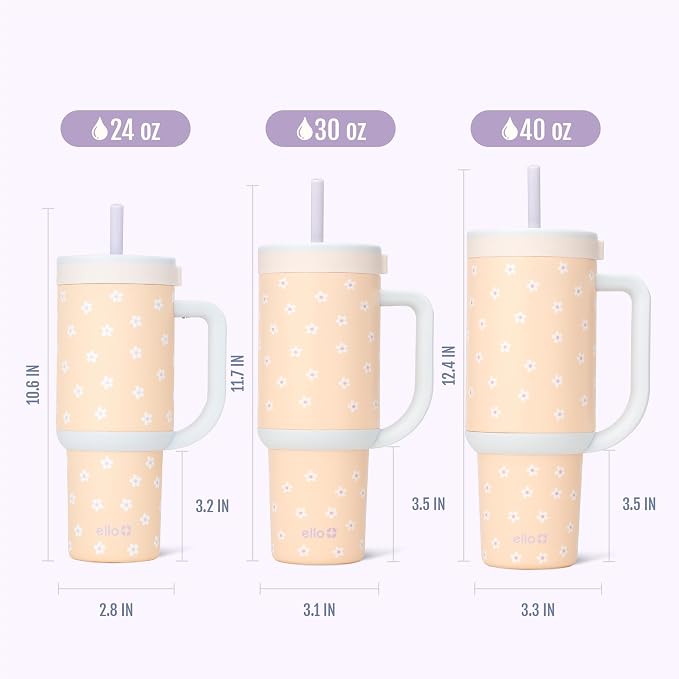 Ello Oasis 40oz Insulated Stainless Steel Tumbler - Image 8