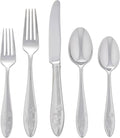 Lenox Butterfly Meadow 65-Piece 18/10 Stainless Steel Silverware Set by Lenox