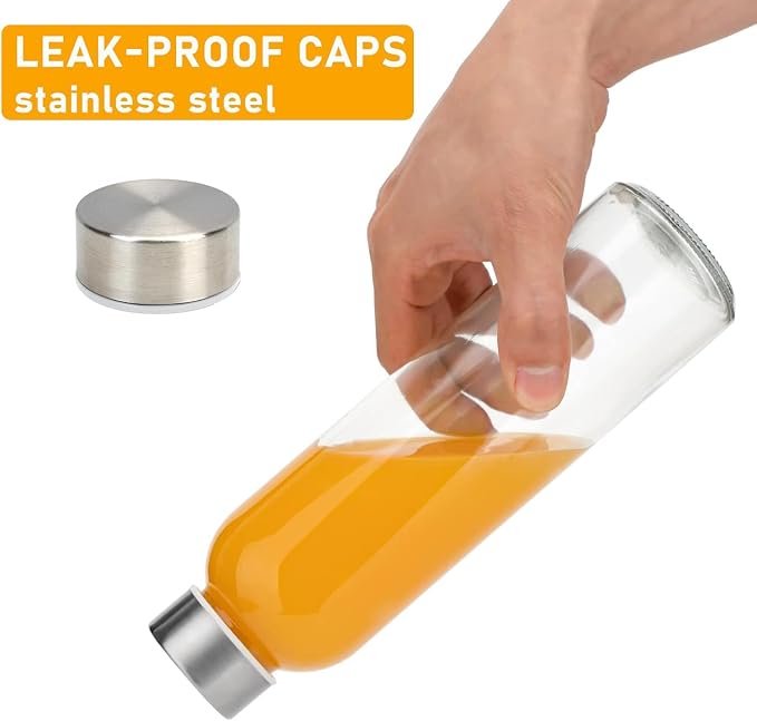 Sursip 18 oz Glass Water Bottles - Image 5