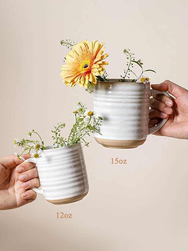 LE TAUCI Coffee Mugs 12 oz, Ceramic Coffee Cups - Image 7