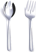 GoGeiLi Salad Server Set, 9.5-inch Stainless Steel Salad Serving Utensil by GoGeiLi
