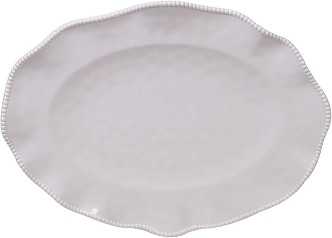 Perlette Cream Oval Platter 18" x 13.5" by CERTIFIEDINTERNATIONAL