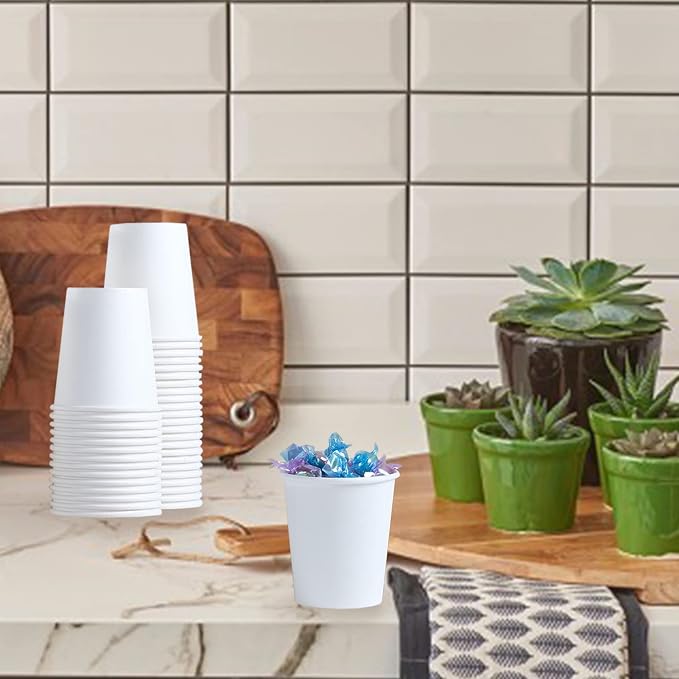 Lamosi 300 Pack 5 oz Paper Cups, Disposable Bathroom Cups, 5oz Paper | Small - Image 6