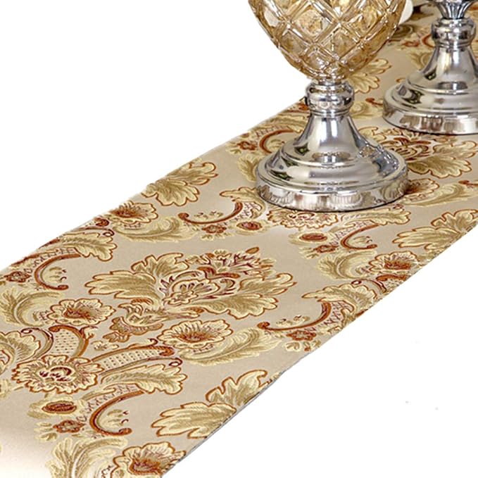 European Jacquard Fabric Multi-Tassels Table Runner - Image 5