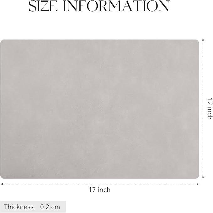 MOSAYT Vinyl Placemats Set of 4-12 X 17 Inch - Image 7