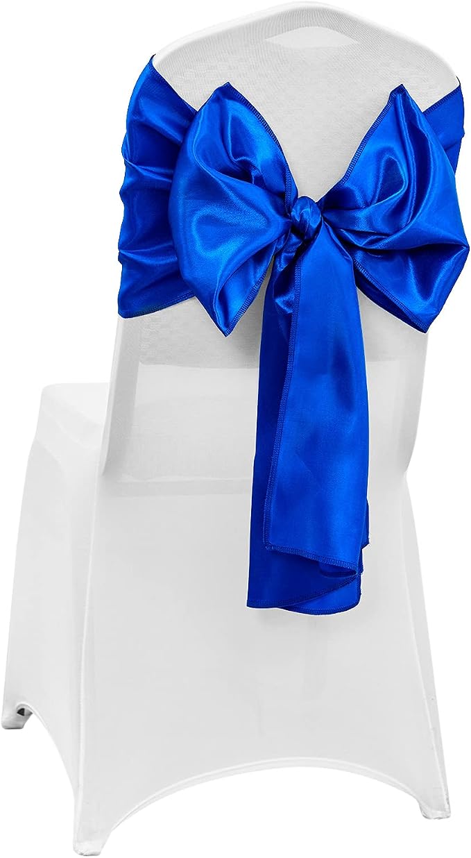 4-Pack Royal Blue Satin Table Runner 12 x 108 Inch Long Bright and Smooth Silk - Image 7