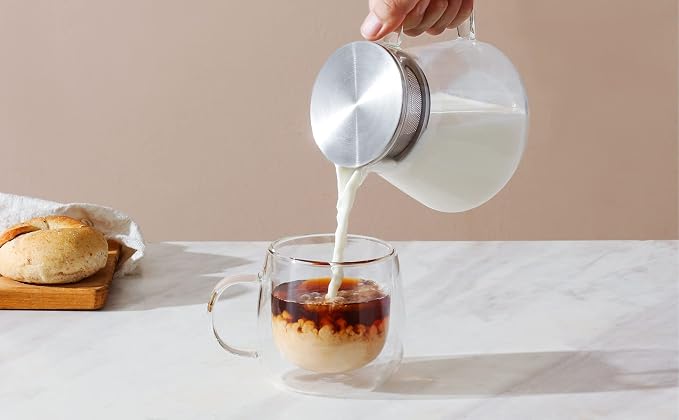 CNGLASS Double Walled Glass Coffee Mugs 10oz, Large Insulated Espresso Cups - Image 6