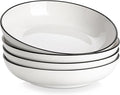 MALACASA 10" Large Pasta Bowls, 56 OZ White Salad Bowls Soup Bowls, Porcelain by MALACASA