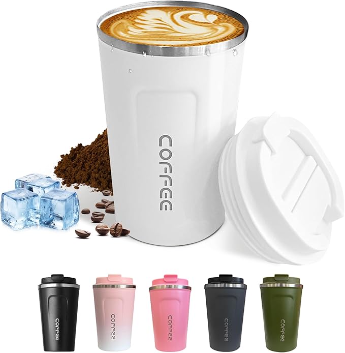 SPLMIFA Travel Coffee Mugs Leak-Proof, Reusable Coffee Cups by SPLMIFA